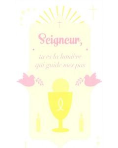 6 Cartes remerciement communion pour Fille