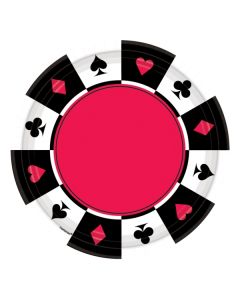 Lot 8 assiettes thème Casino