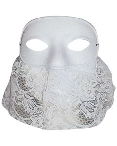 Masque Loup Dentelle - Blanc