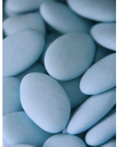 Dragées Pecou chocolat bleu mat 