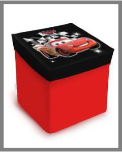 Pouf de rangement carré - Cars