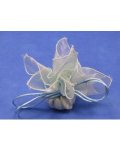 Carrés d'organza - ciel