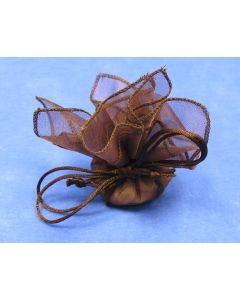 Carrés d'organza - chocolat