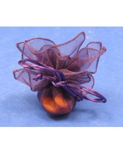 Carrés d'organza - prune