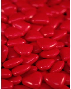 Dragées petits coeurs pas cher de couleur rouge