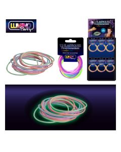 12 élastiques phosphorescents