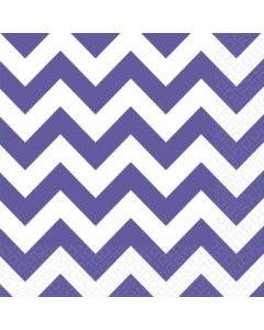 serviettes chevrons violette