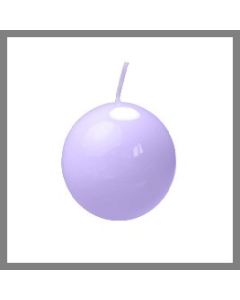 Bougie ronde parme métalisé