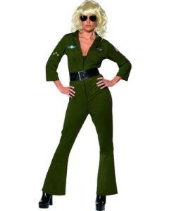 Déguisement femme aviatrice "Top Gun" S