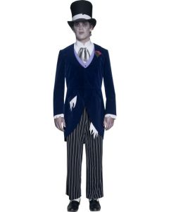 Costume adulte "Marié gothique" Violet et Blanc - Taille L