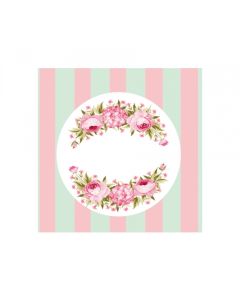 40 Stickers pivoine personnalisés