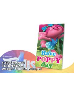 Plaid polaire Trolls pas cher