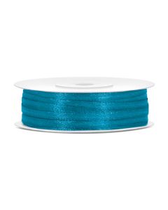Ruban satin 3 mm - turquoise