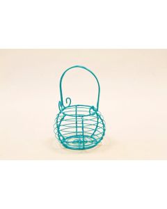 Panier métal "Jardinier" - Turquoise