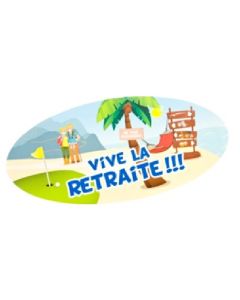 4 stickers Vive La Retraite