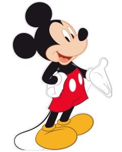 Silhouette en carton Mickey Mouse