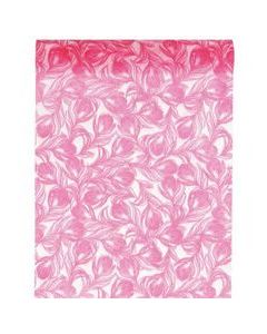 Chemin de table plumes fuchsia