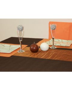 Chemin de table organdi - Orange