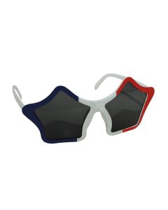 Lunettes plastique - étoiles - bleu, blanc et rouge