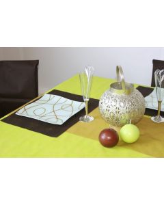 Sets de table rectangulaires intissés - x50 - chocolat