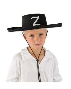 Chapeau feutre bandit masqué enfant
