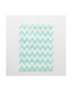 24 sachets papier chevrons – menthe