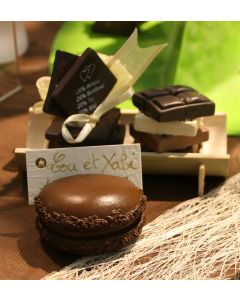 Marque place macaron - chocolat