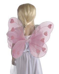 Ailes de papillon 32 cm x 48 cm - rose