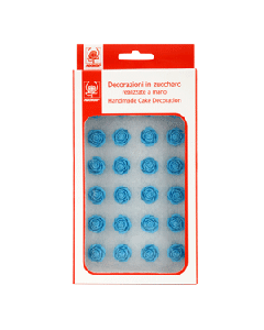 décor sucre rose bleu