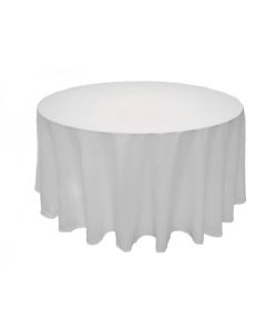 Nappe ronde blanc POLYESTER - diamètre 300 cm 