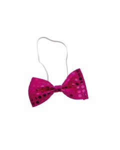 Noeud papillon sequins - Rose