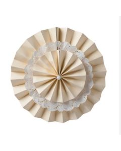 Eventail deco ivoire