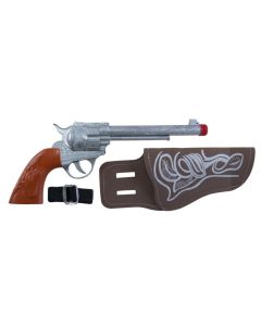 Set de cow boy - revolver 28 cm et ceinture avec étui