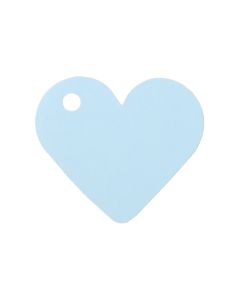 10 Etiquettes Dragées Coeur Bleu