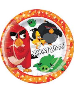 8 Assiettes Angry Birds - 18 cm