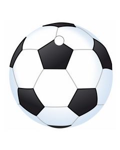 25 Nominettes ballon foot 4 cm 