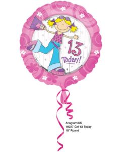 Ballon 13e anniversaire fille
