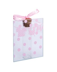 Porte-tube pois linge rose