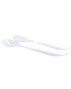 Couverts à salade transparents