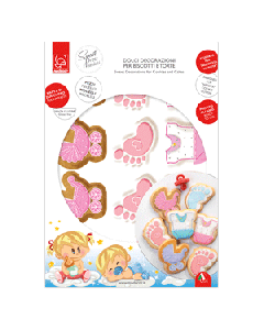 Décoration pour biscuits – Baptême Fille 