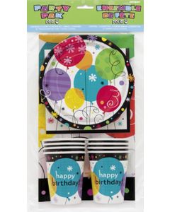 Kit déco anniversaire - Happy birthday - 8 personnes