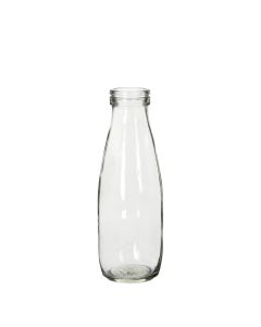 Bouteille de lait en verre - 21 cm