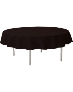 Nappe ronde unie noir