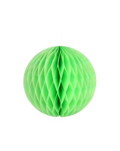 2 boules papier alvéolé vert - 30 cm