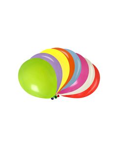 8 ballons latex multicolores