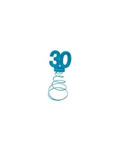centre de table anniversaire 30 ans turquoise