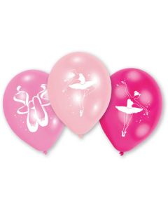 6 Ballons Latex Ballerine 22.8 cm