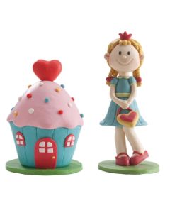 Figurine Princesse Clay et sa maison
