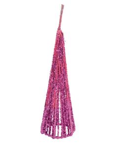  cônes pailletés - Fuchsia- ( x4 )