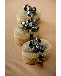 Bolduc joyeuses fêtes - noir - 1
